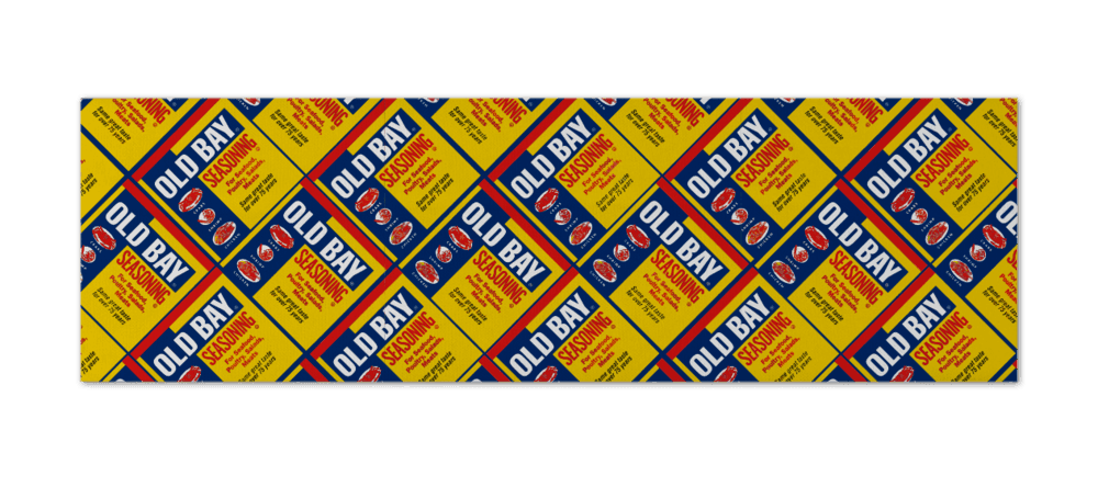 Flat OLD BAY Can Pattern / Headband