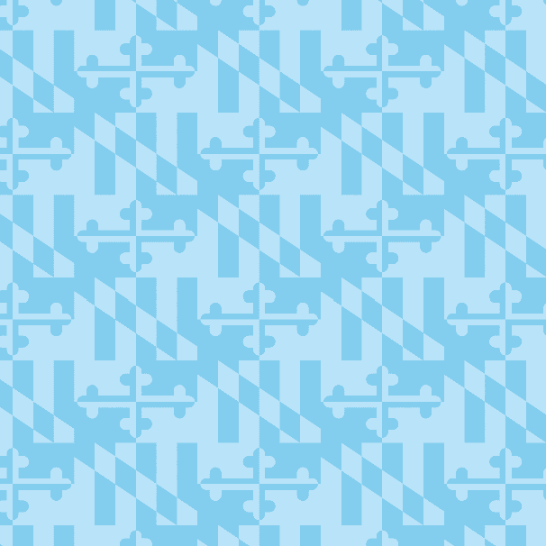 Blue Tone Maryland Flag / Tissue Paper Pack