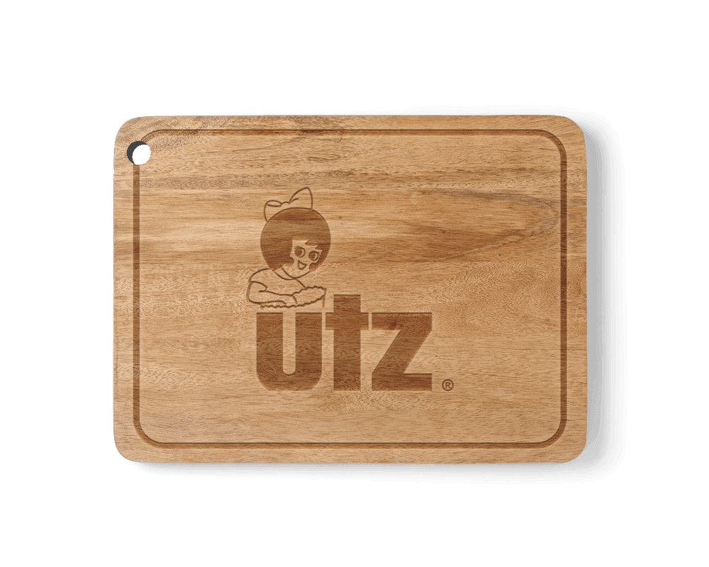 Utz Girl Logo / Bamboo Cutting Board