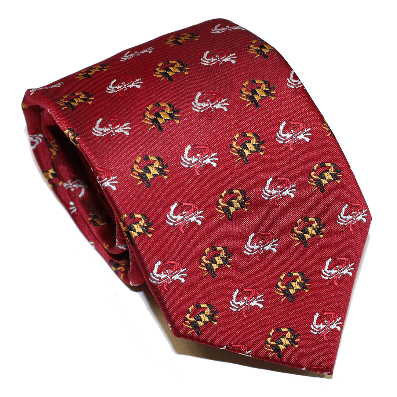 Embroidered Maryland Flag Crab (Red) / Tie