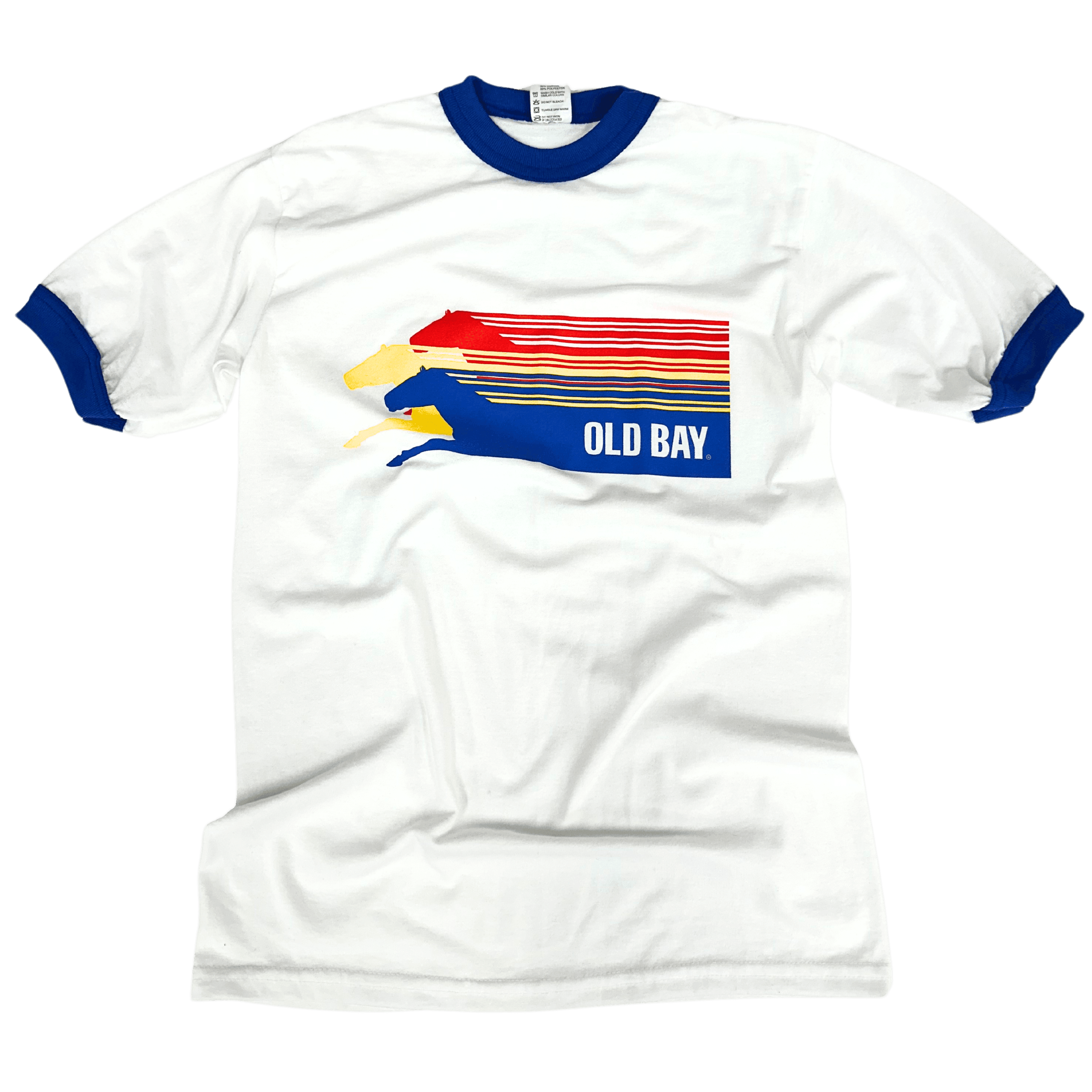 OLD BAY Racehorses (White w/ Blue) / Ringer Shirt
