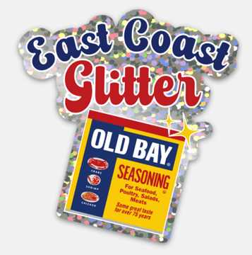 OLD BAY East Coast Glitter / Sticker - Route One Apparel