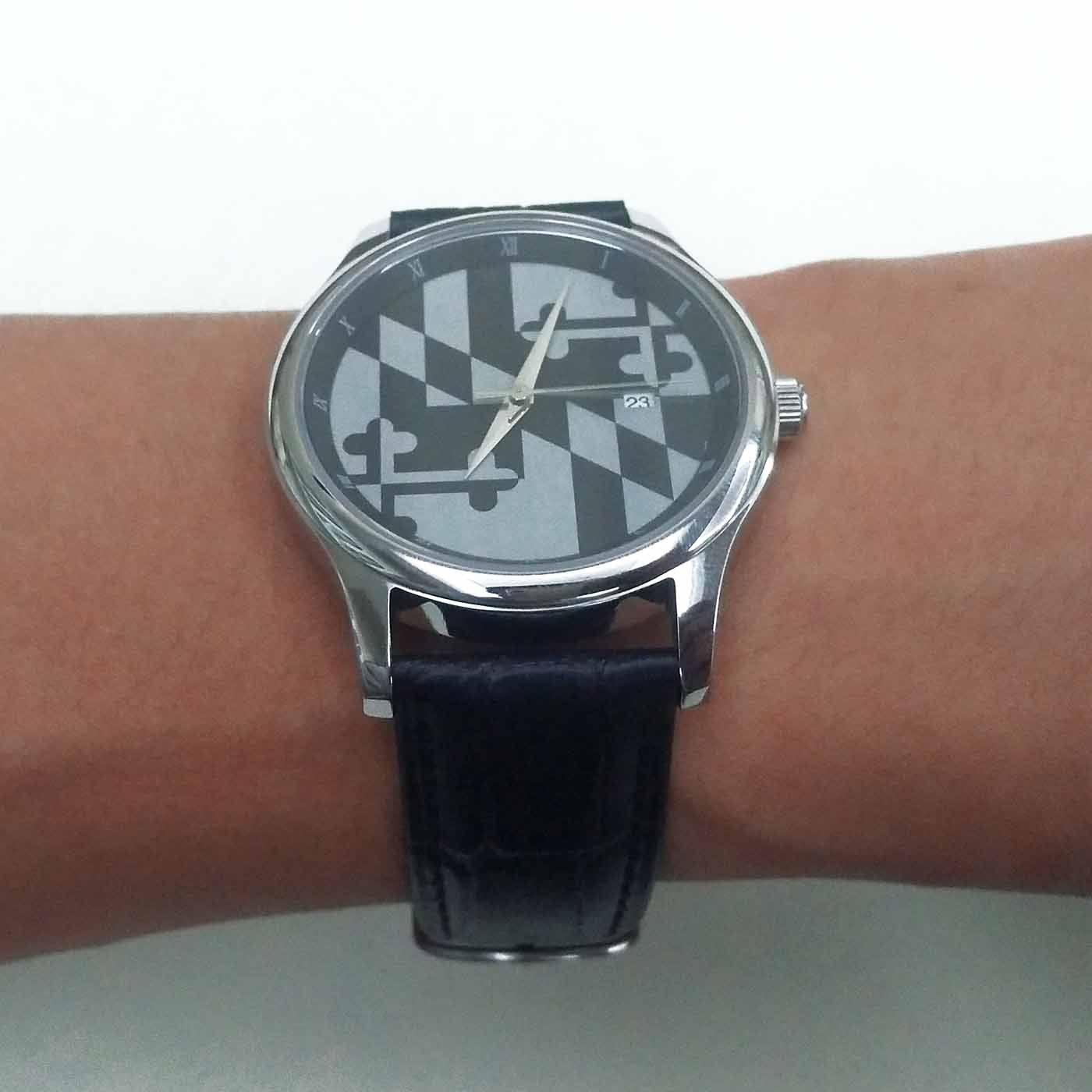 Grayscale Maryland Flag / Watch