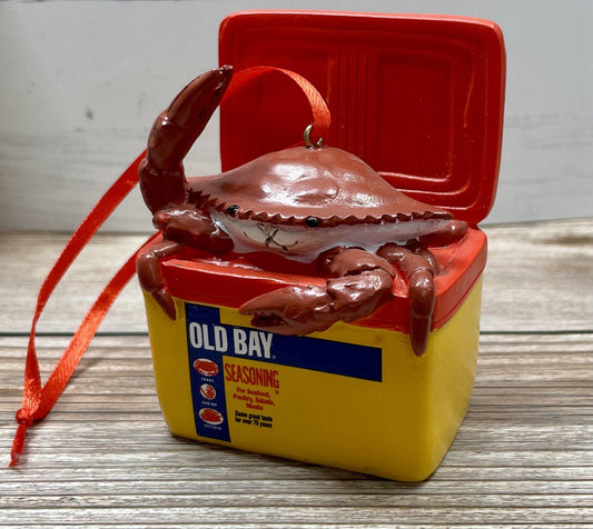 Old Bay Cooler with Crab / 3-D Ornament - Route One Apparel