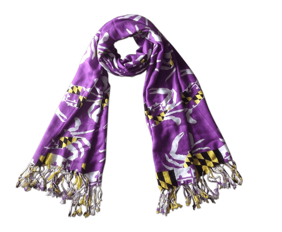 Maryland Crab Pattern (Purple) / Scarf - Route One Apparel
