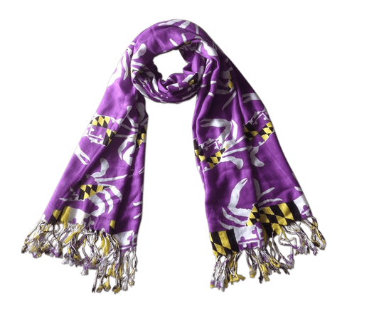 Maryland Crab Pattern (Purple) / Scarf - Route One Apparel