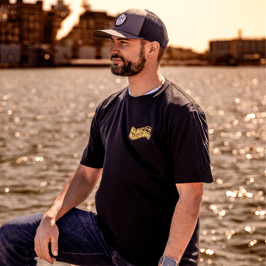 Oh Boy What a Beer - Land of Pleasant Living 70's Retro (Black) / Shirt - Route One Apparel