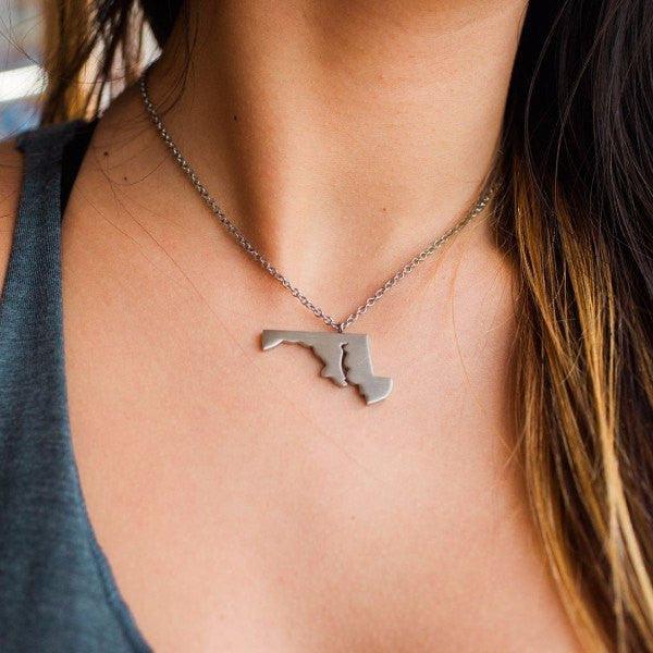 Solid State of Maryland / Necklace - Route One Apparel