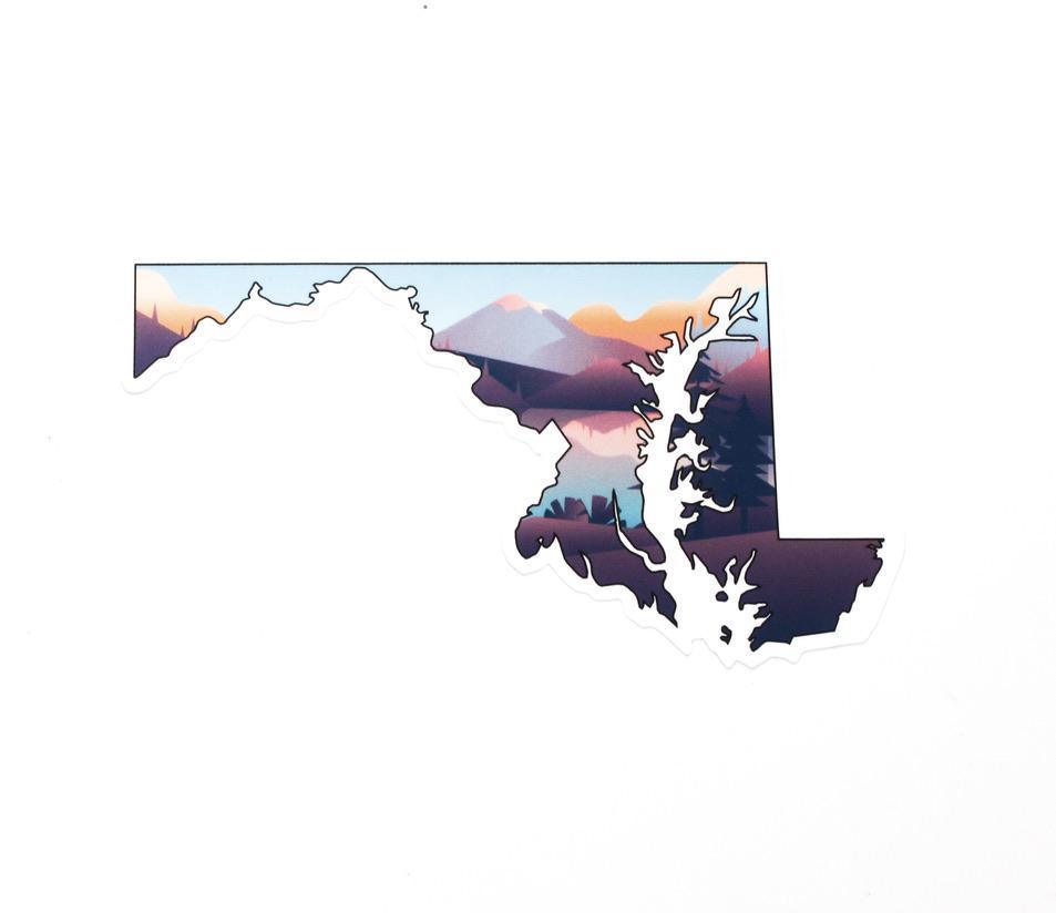 Scenic State of Maryland / Sticker - Route One Apparel