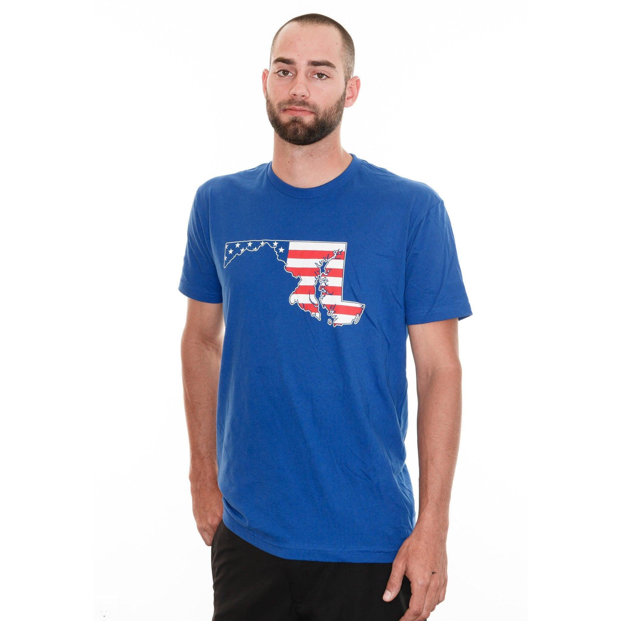 American State of Maryland (Royal Blue) / Shirt - Route One Apparel