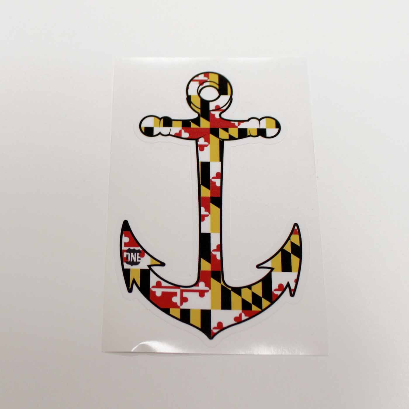 Maryland Flag Anchor / Sticker - Route One Apparel