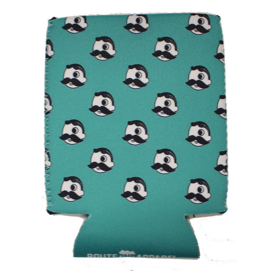Natty Boh Logo Pattern (Teal Green) / Can Cooler - Route One Apparel