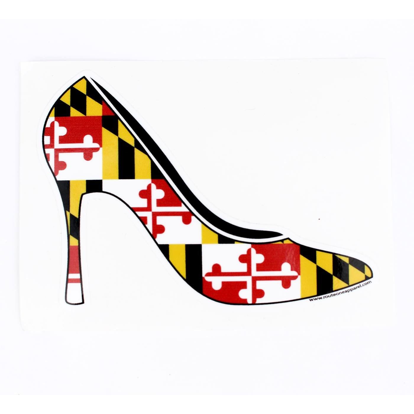 Maryland Flag Heel / Sticker - Route One Apparel