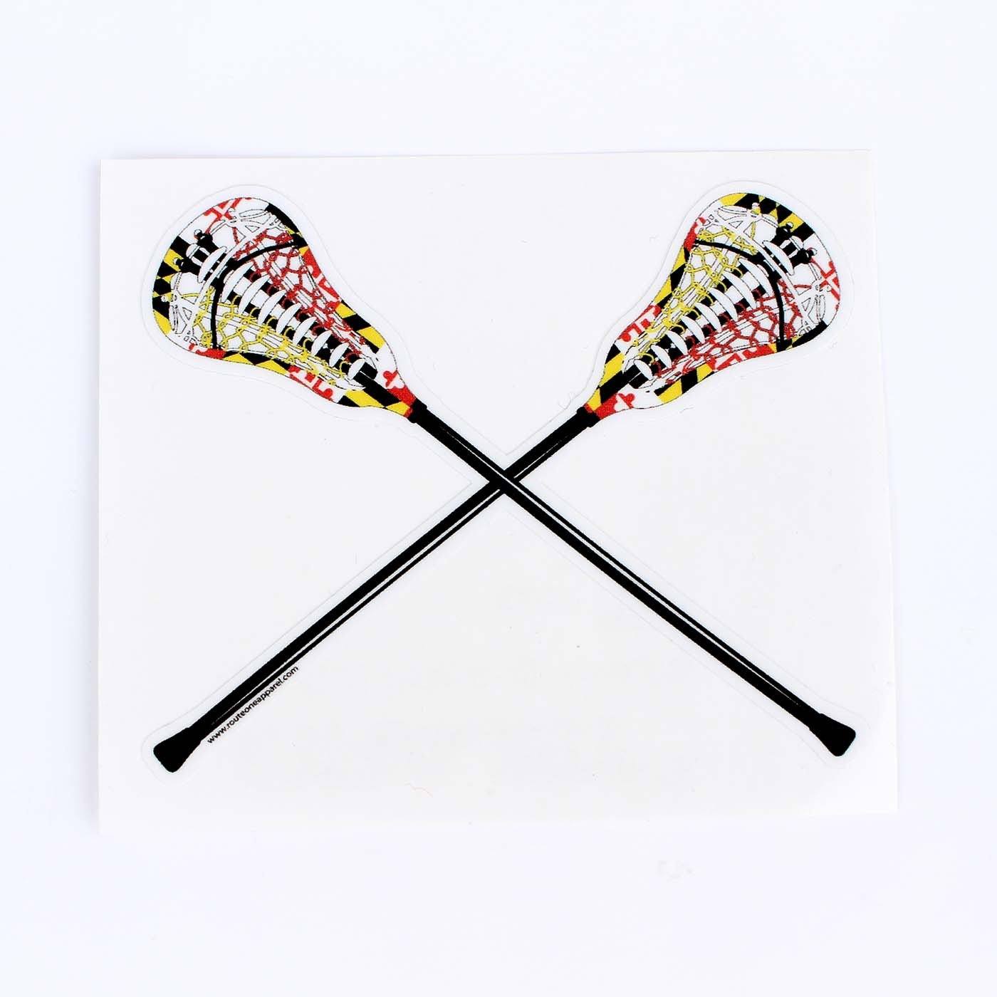 Maryland Flag Lacrosse Stick / Sticker - Route One Apparel