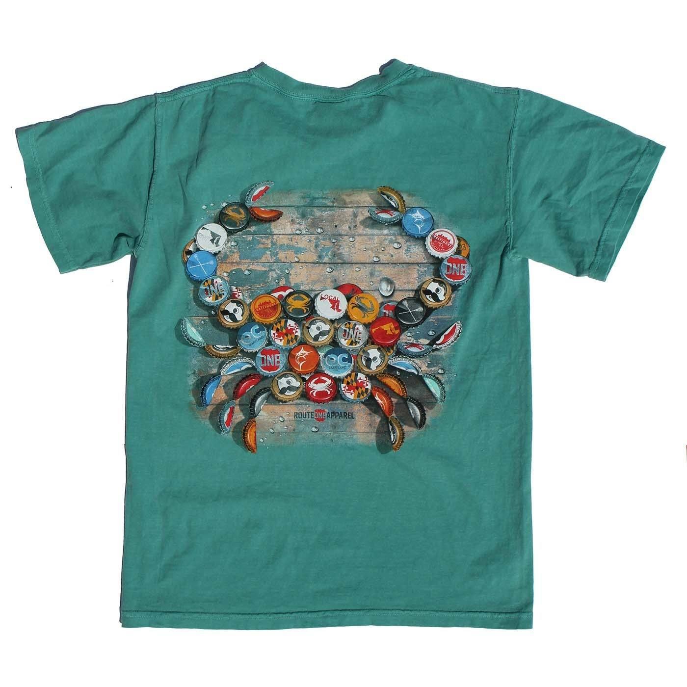 Natty Boh Bottle Cap (Seafoam Green) / Shirt - Route One Apparel