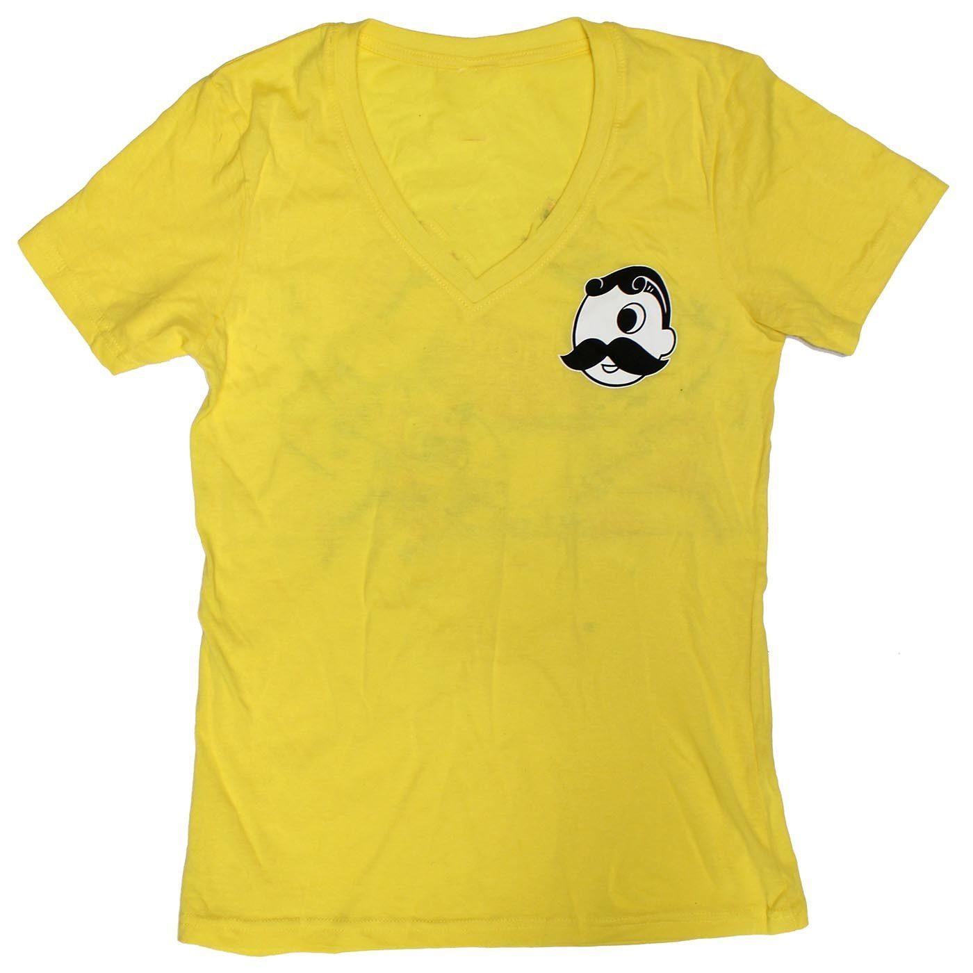 Natty Boh Can Crab (Lemon Zest) / Ladies V-Neck Shirt - Route One Apparel