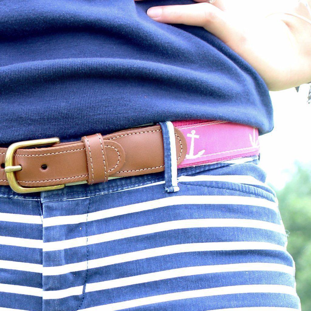 Pink Nautical Anchor / Belt - Route One Apparel
