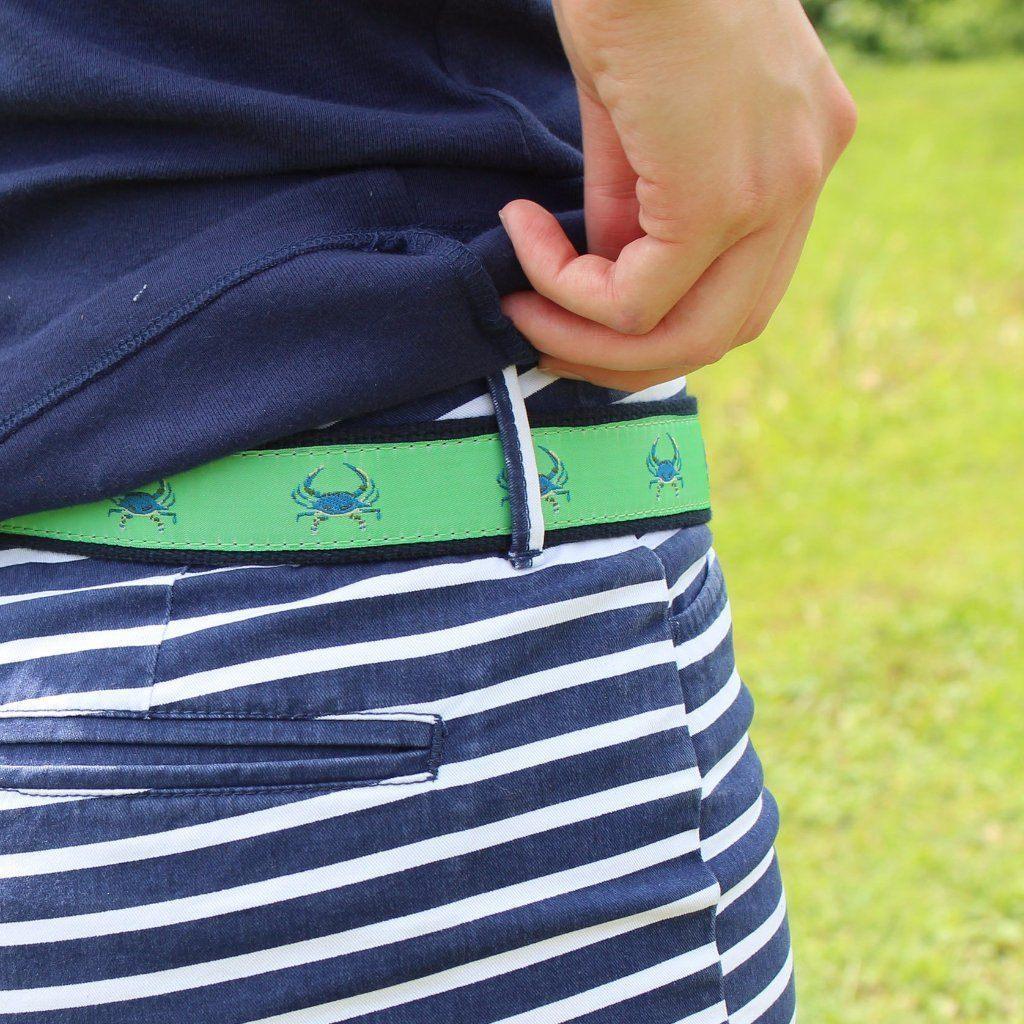 Lime & Blue Crab / Belt - Route One Apparel