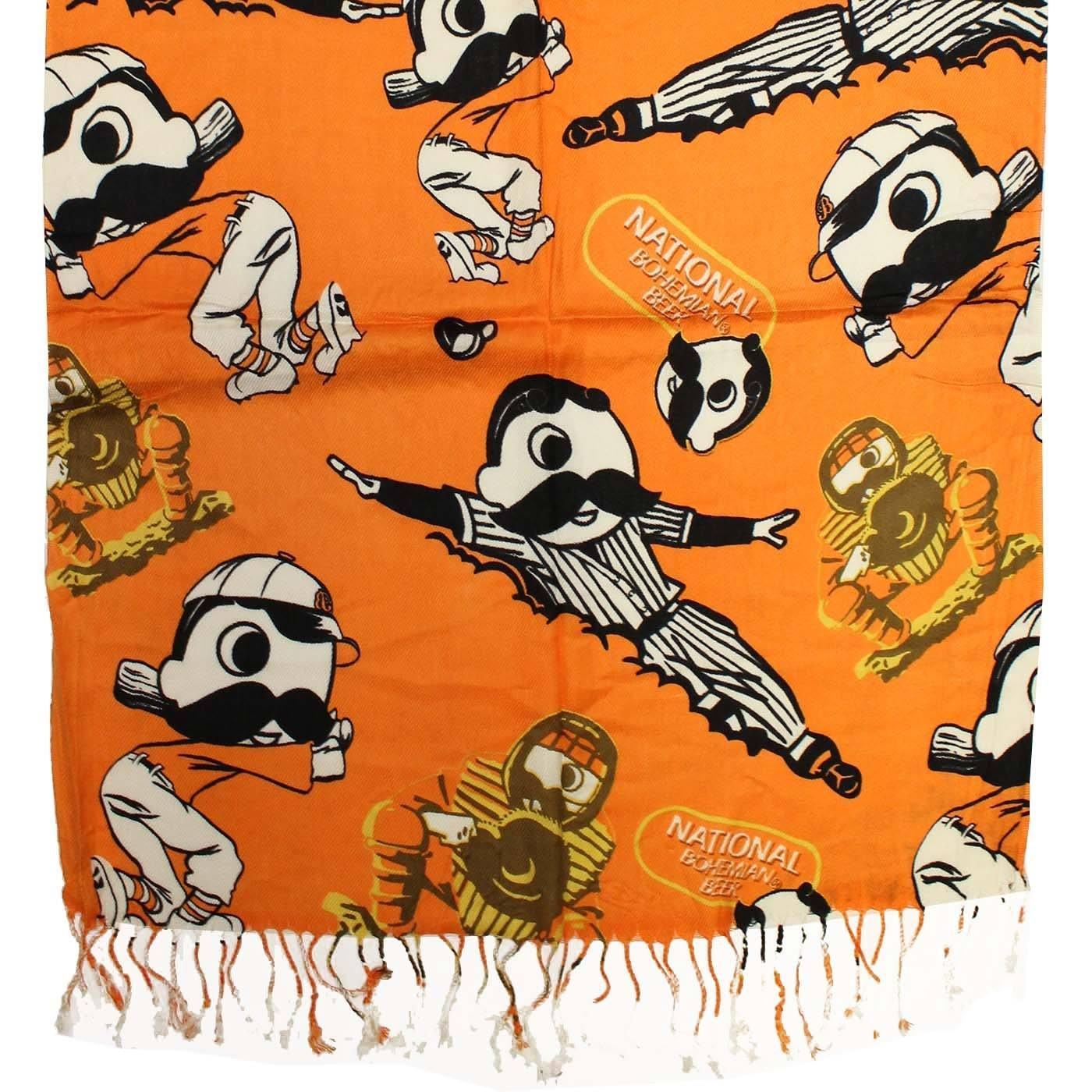 Natty Boh Baseball Players (Orange) / Scarf - Route One Apparel