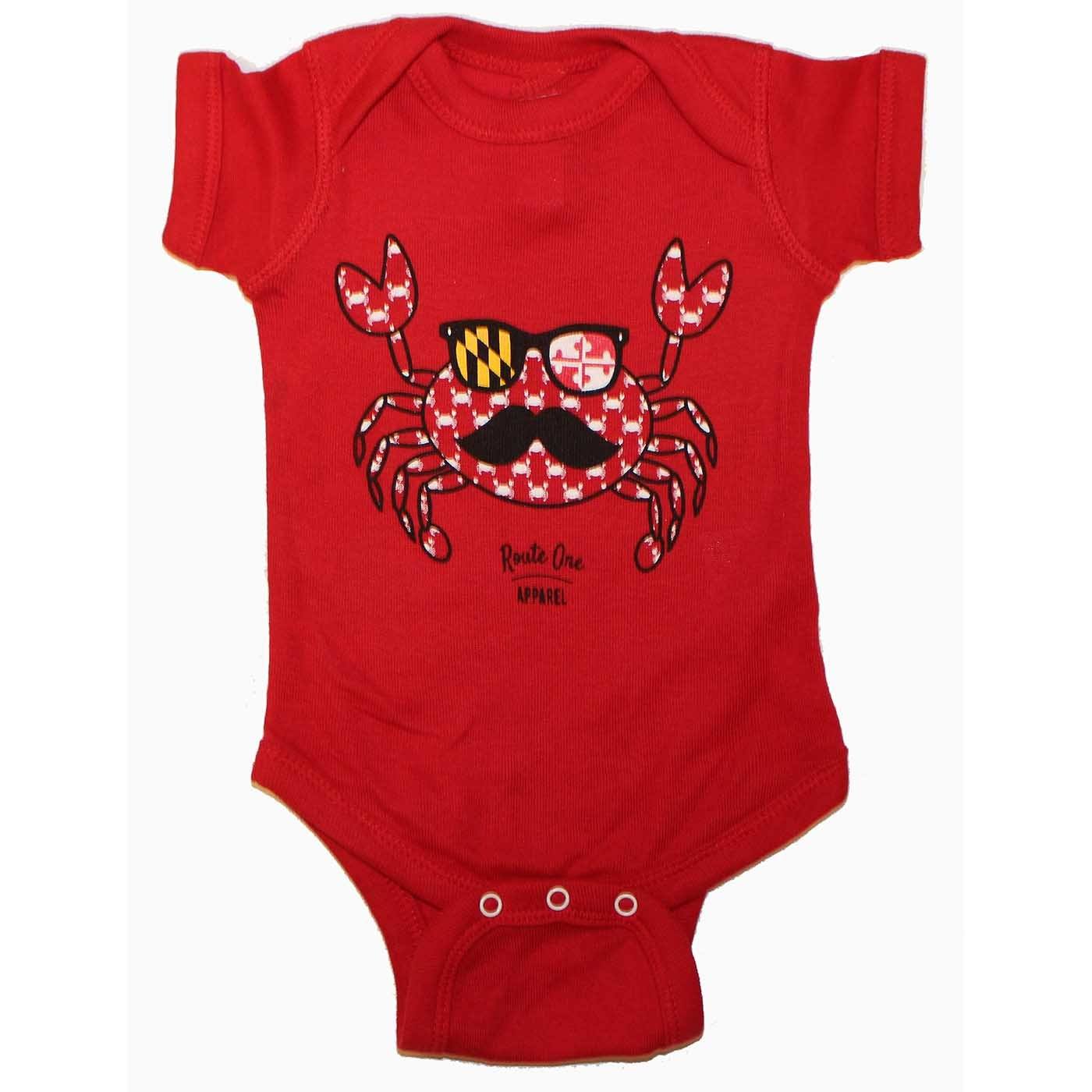 Fun Crab Disguise (Red) / Baby Onesie - Route One Apparel
