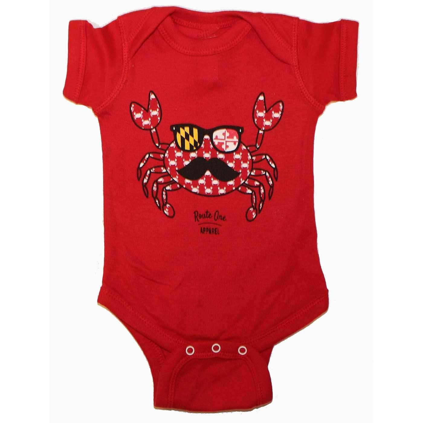 Fun Crab Disguise (Red) / Baby Onesie - Route One Apparel