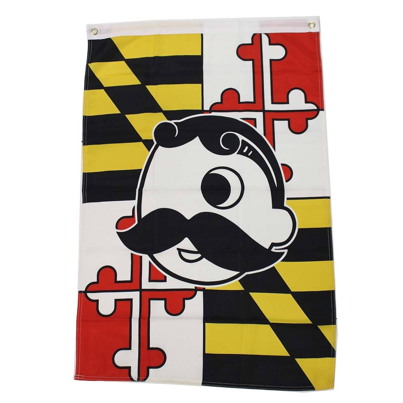 Maryland Flag with Natty Boh Logo *Vertical* / Flag - Route One Apparel
