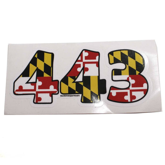 "443" Maryland Flag / Sticker - Route One Apparel