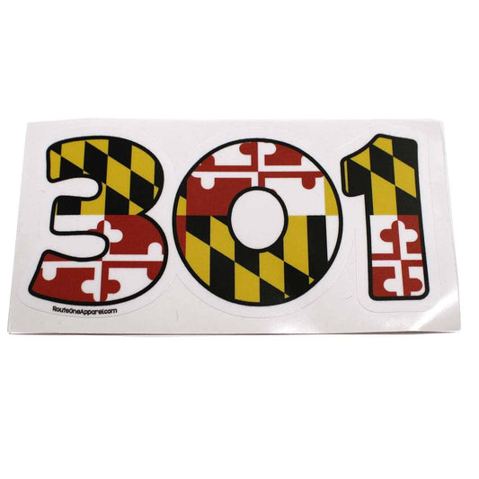 "301" Maryland Flag / Sticker - Route One Apparel