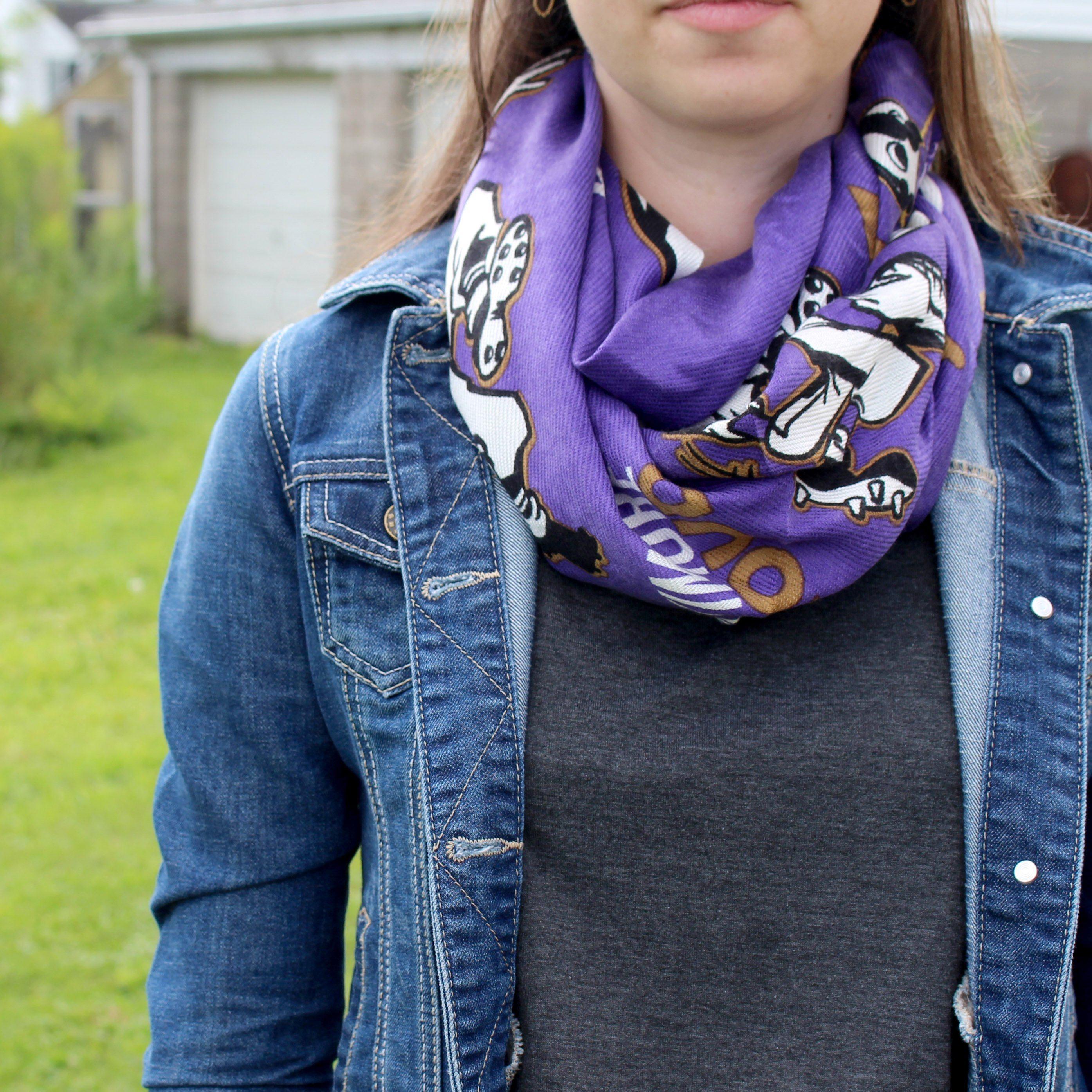 Natty Boh Football (Purple) / Scarf - Route One Apparel