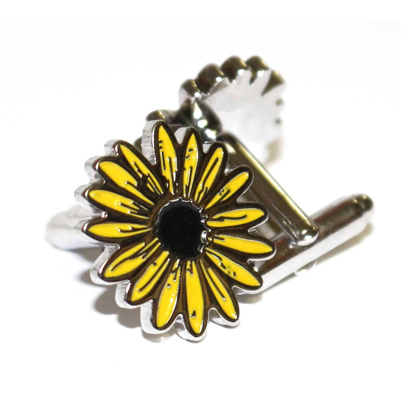 Black Eyed Susan / Enamel Cufflinks - Route One Apparel