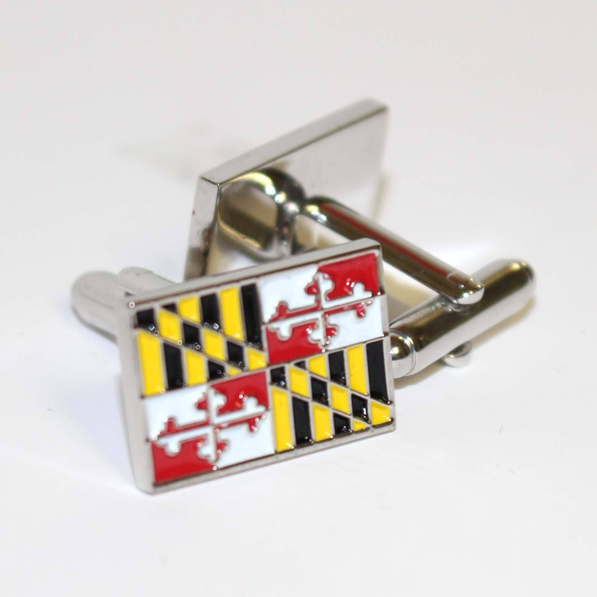 Maryland Flag / Enamel Cufflinks - Route One Apparel