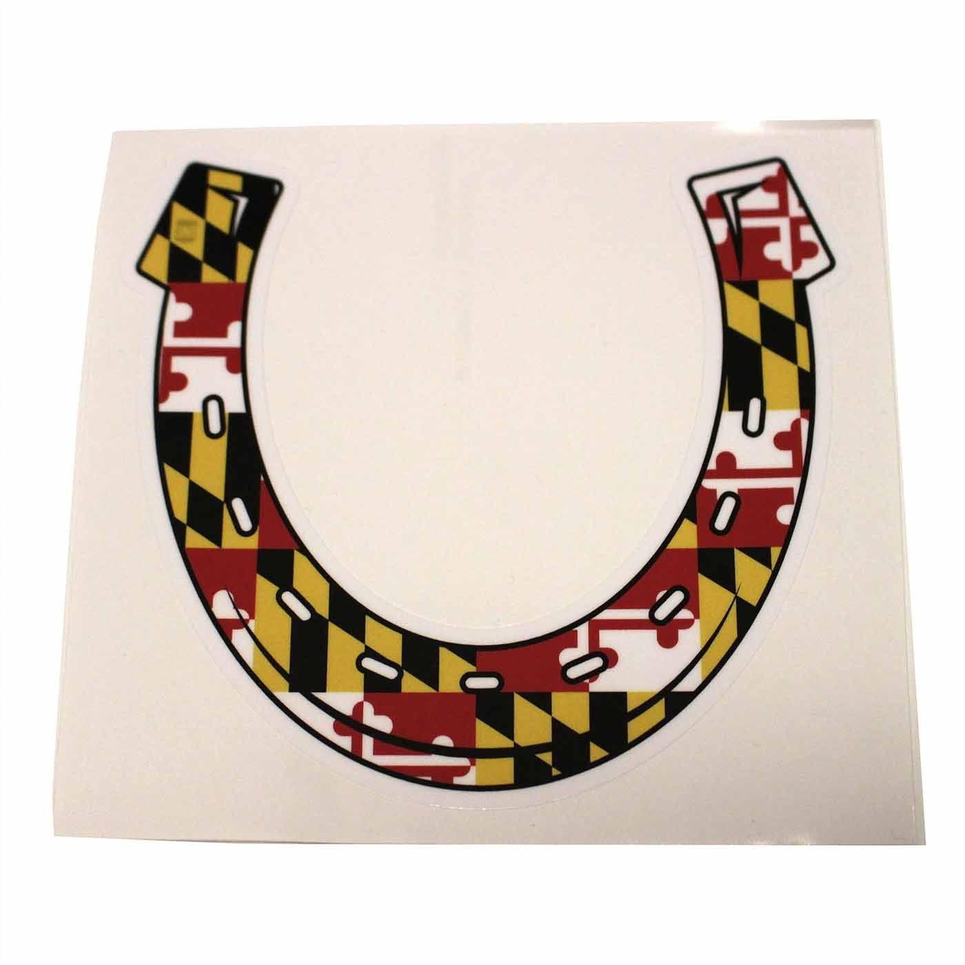 Maryland Flag Horse Shoe / Sticker - Route One Apparel