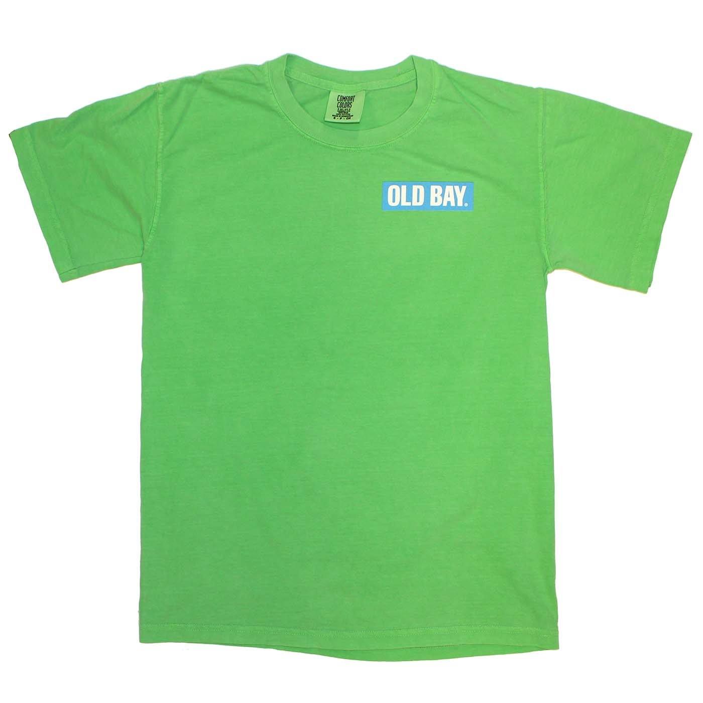 Crabaritaville - Old Bay, USA (Neon Green) / Shirt - Route One Apparel