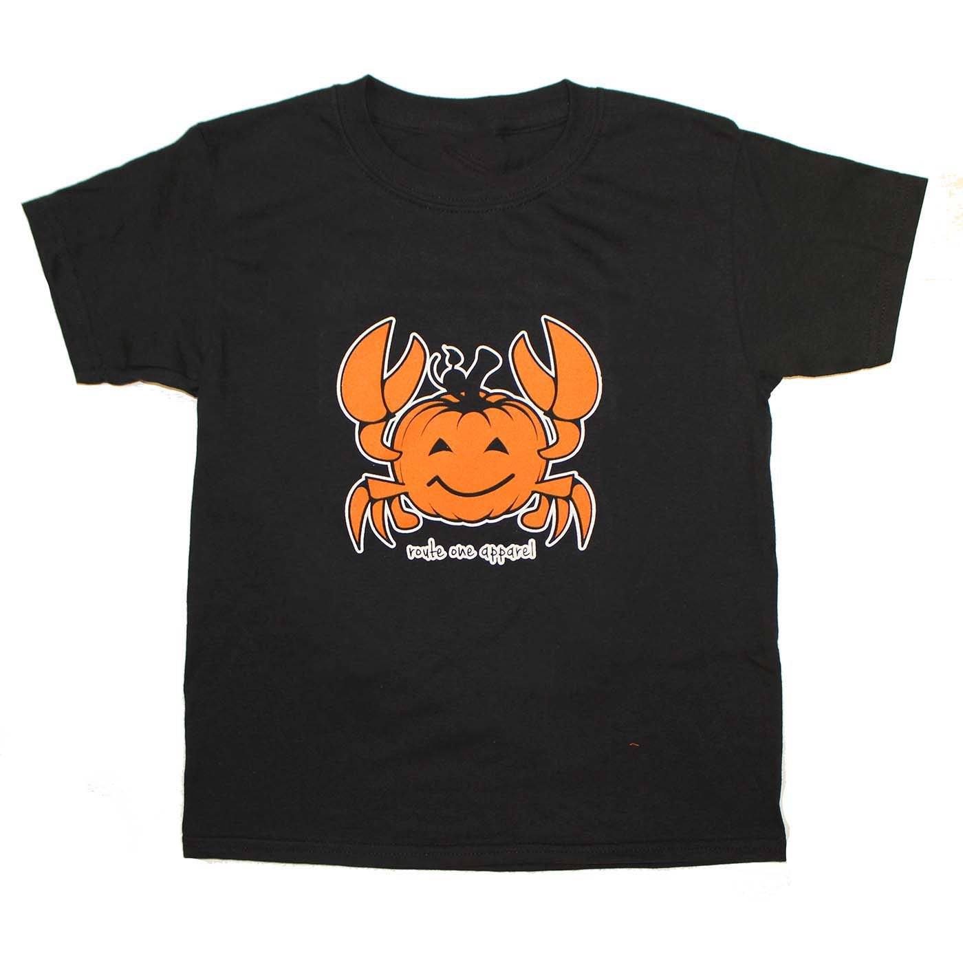 Pumpkin Crab (Black) / *Youth* Shirt - Route One Apparel