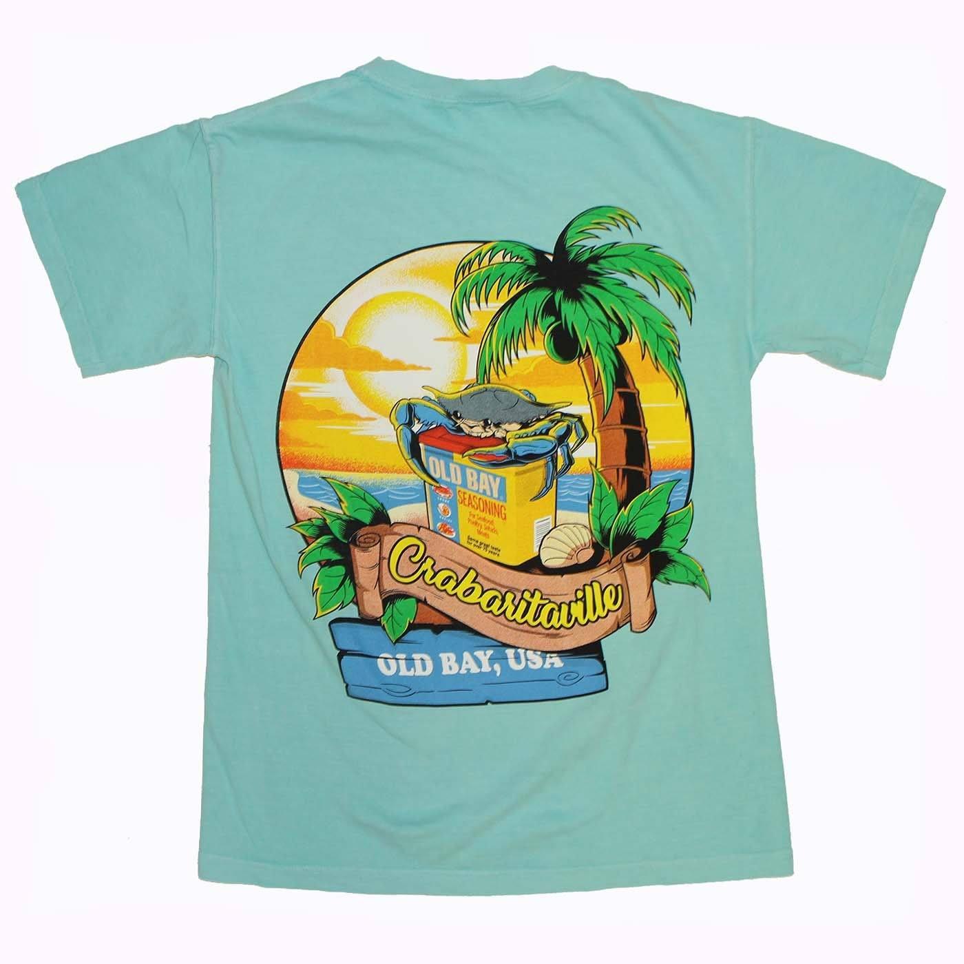Crabaritaville - Old Bay, USA (Chalky Mint) / Shirt - Route One Apparel