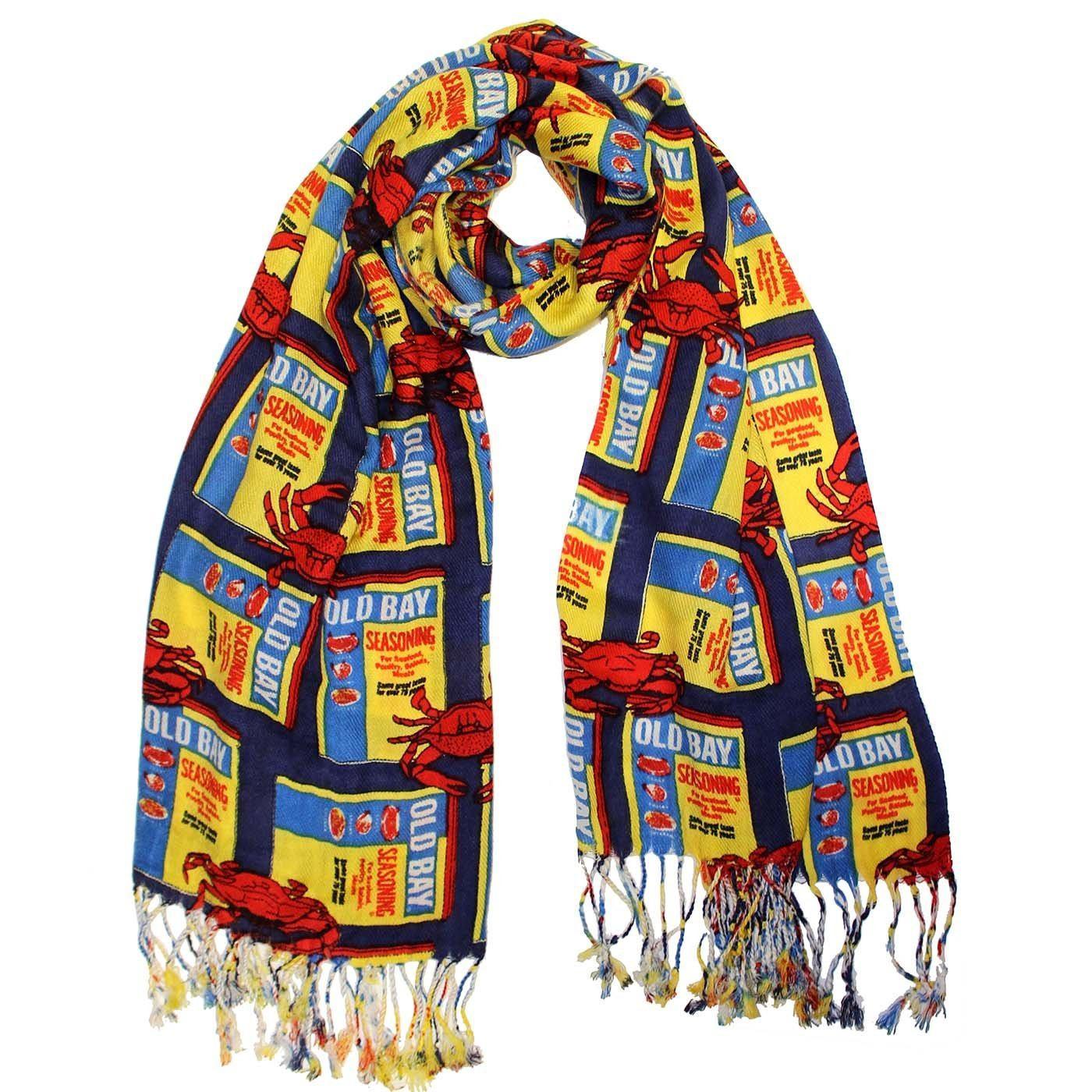 Red Crab & Old Bay Can (Navy) / Scarf - Route One Apparel