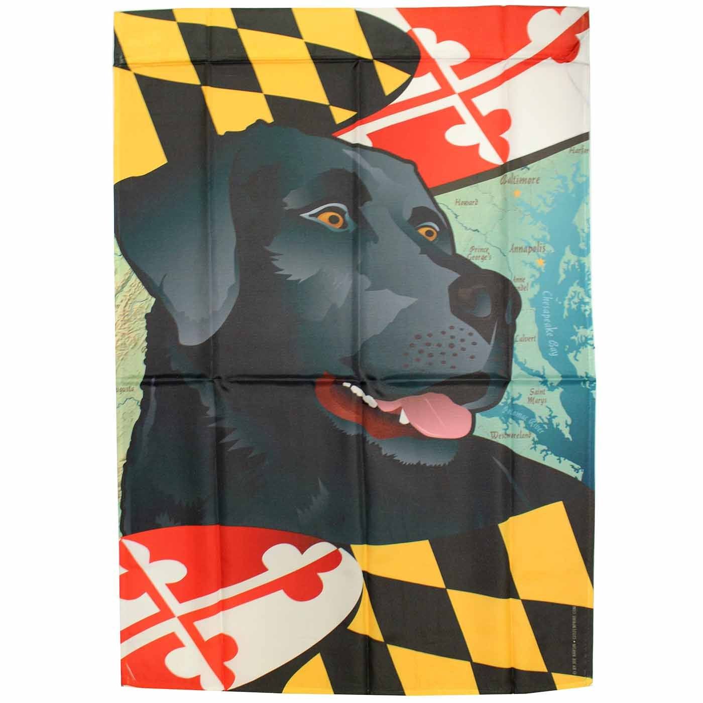 Maryland Black Lab / Garden Flag - Route One Apparel