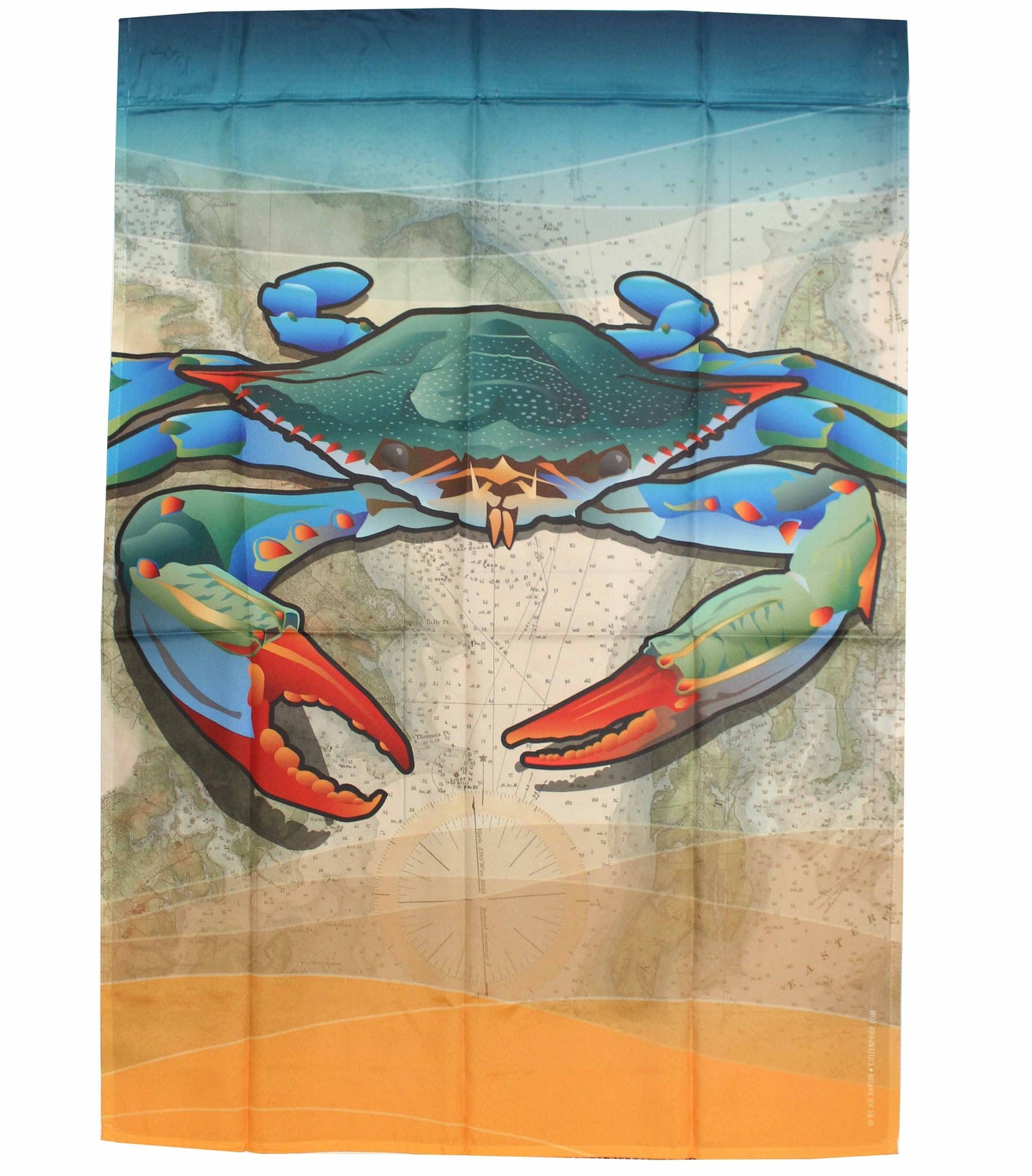 Coastal Blue Crab / Garden Flag - Route One Apparel