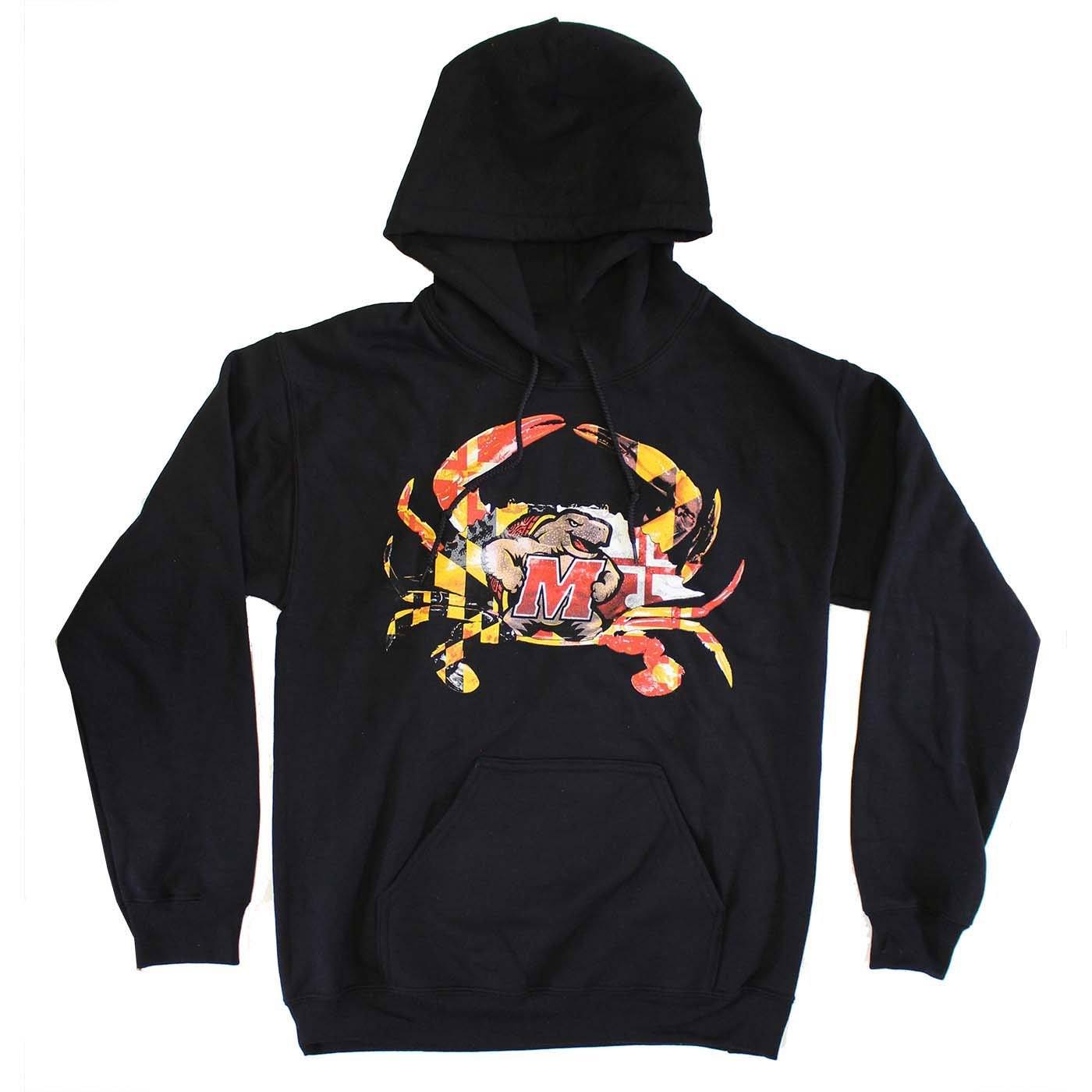 Maryland Terps Crab (Black) / Hoodie - Route One Apparel
