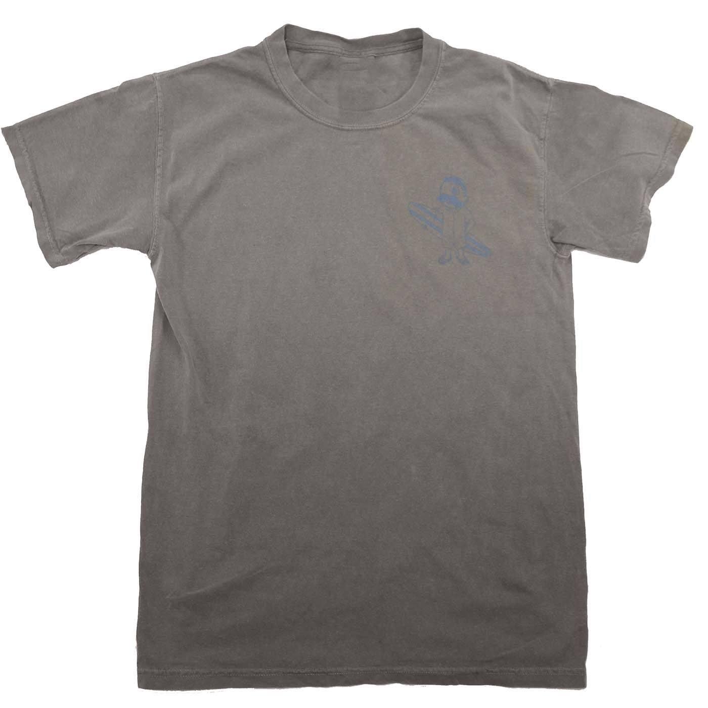 Retro Boh Wave Surfing (Grey) / Shirt - Route One Apparel