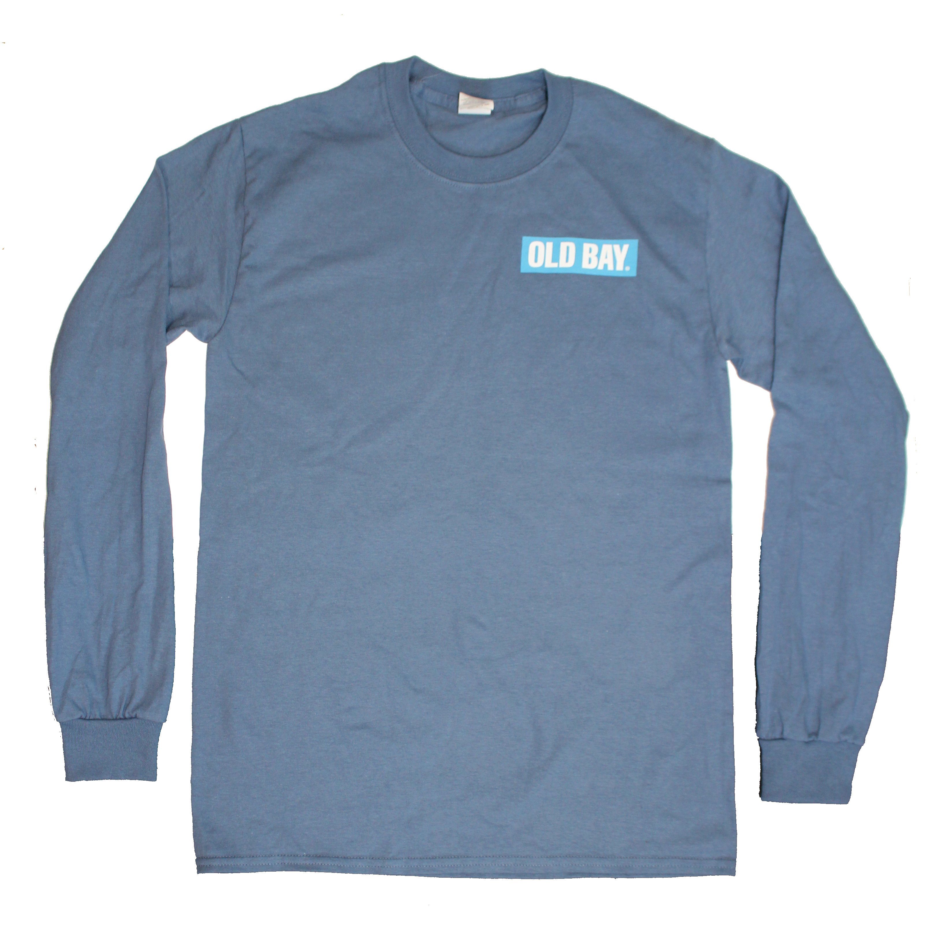 Crabaritaville - Old Bay, USA (Indigo Blue) / Long Sleeve Shirt - Route One Apparel