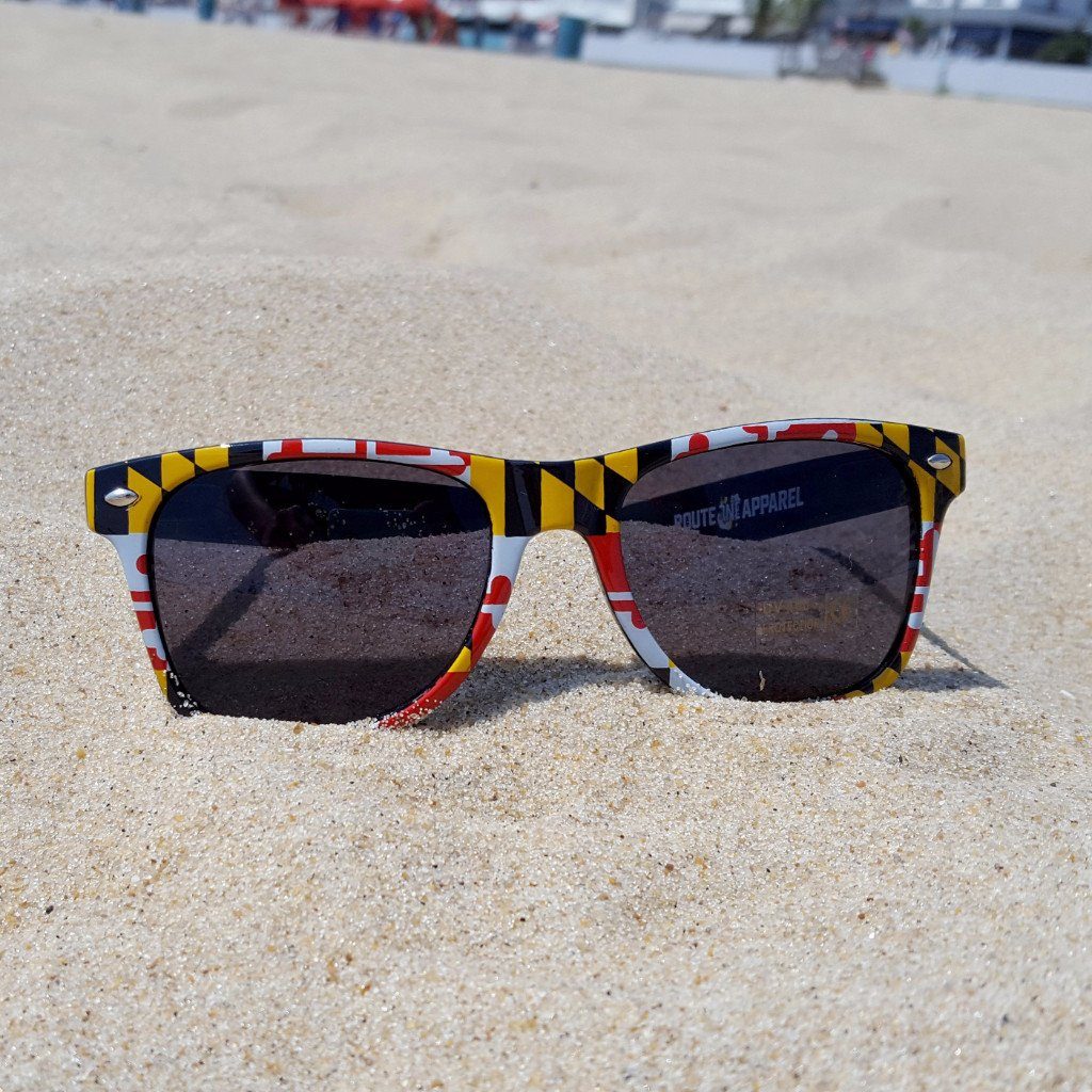 Maryland Full Flag Pattern (Black) / Shades - Route One Apparel