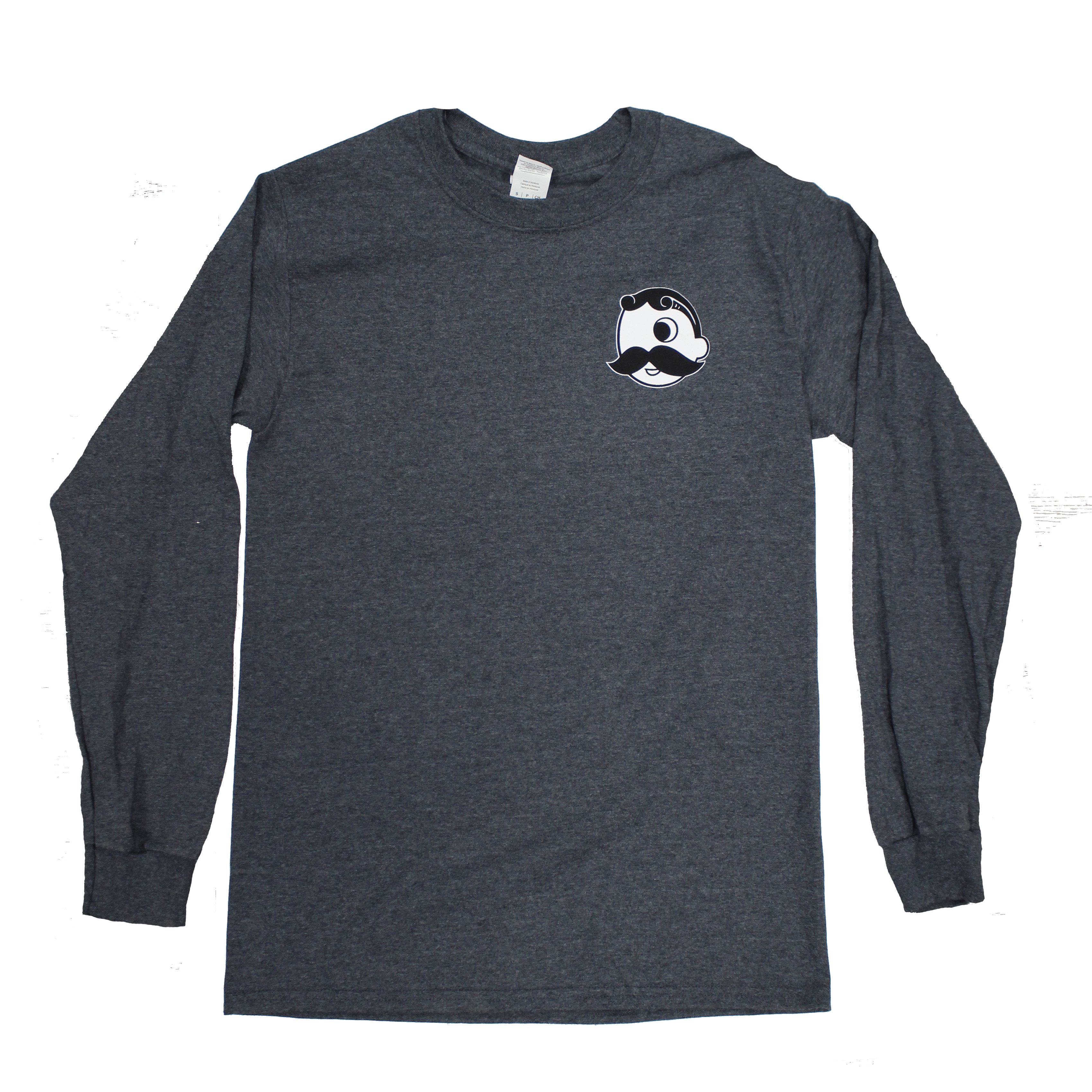 Natty Boh Can Crab (Dark Heather) / Long Sleeve Shirt - Route One Apparel