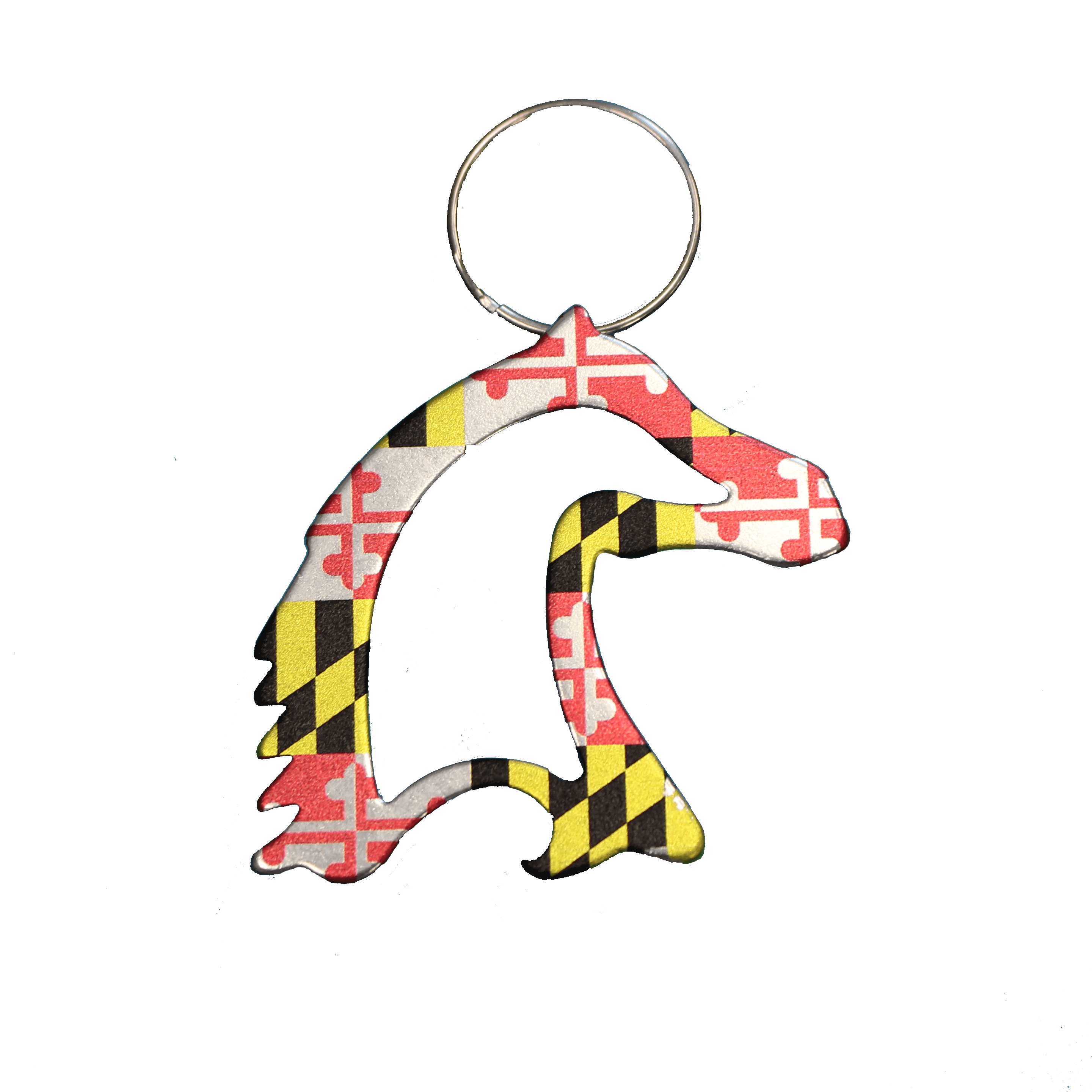 Maryland Flag Horse / Key Chain w/ Bottle Opener - Route One Apparel