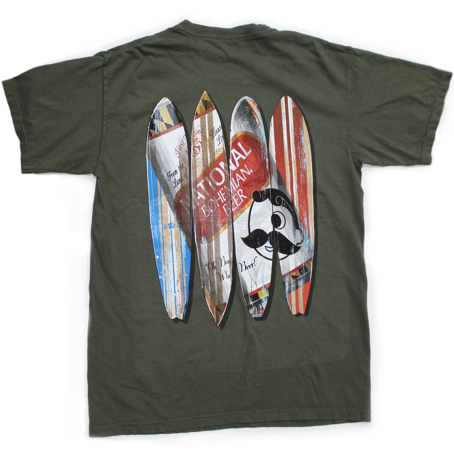 Natty Boh Can Surfboards (Sage) / Shirt - Route One Apparel