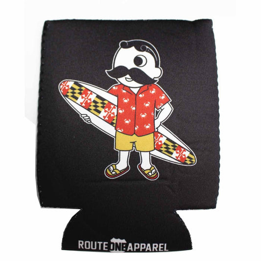 Natty Boh Surfer Dude (Black) / Can Cooler - Route One Apparel
