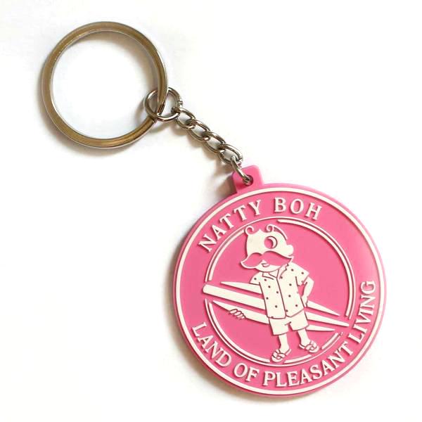 Natty Boh Land of Pleasant Living Surf (Pink) / Key Chain - Route One Apparel