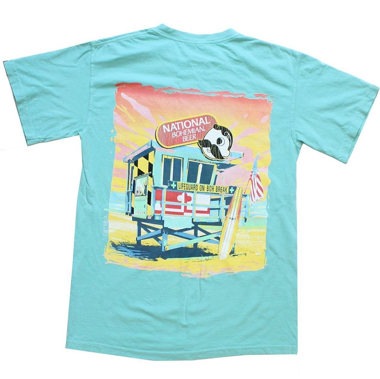Natty Boh Lifeguard Stand (Chalky Mint) / Shirt - Route One Apparel