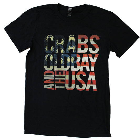 Crabs, Old Bay, & The USA (Black) / Shirt - Route One Apparel