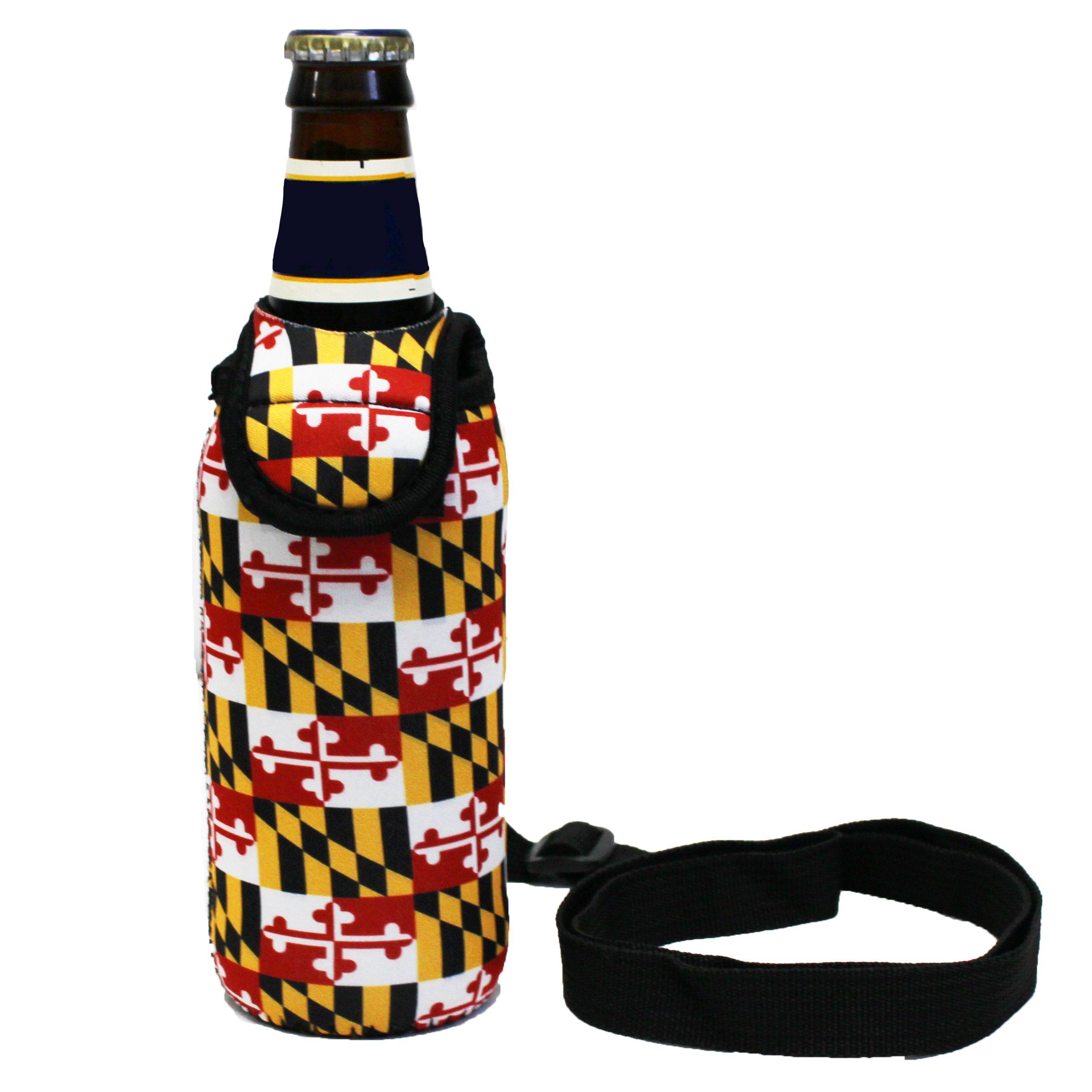 Maryland Flag / Bottle Cooler with Strap - Route One Apparel
